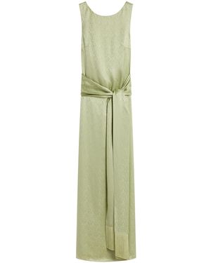 Posse Marcella Open-Back Silk-Blend Gown - Green
