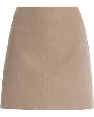 Arma Melody Suede Mini Skirt - Natural