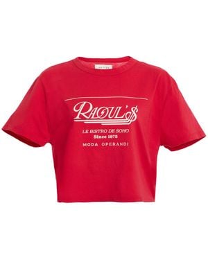 Les Tien X Raoul's Exclusive May Baby Cotton T-Shirt - Red