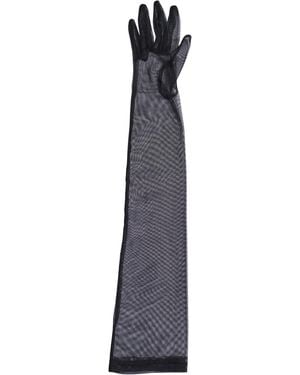 Paula Rowan Montserrat Tulle Opera Gloves - White