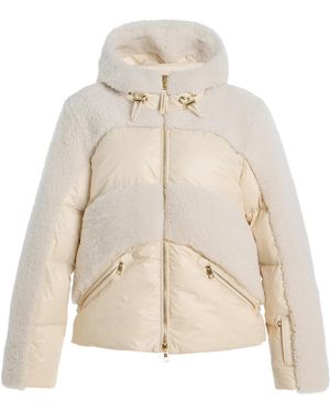 Bogner Dana Shearling-Trimmed Down Ski Jacket - Natural