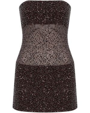 Ila Lisa Sequined Mini Dress - Brown
