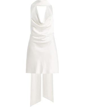Significant Other Exclusive Luka Draped Satin Mini Dress - White