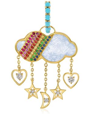 Eden Presley Linings Earrings - Blue