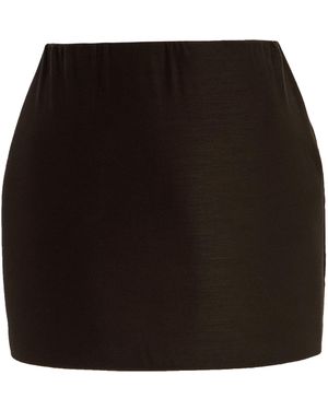 Marie Adam-Leenaerdt Base Crepe Mini Skirt - Black