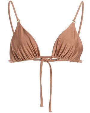 JADE Swim Lido Bikini Top - Brown