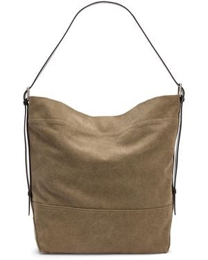 Lemaire Belted Cotton Tote Bag - Brown