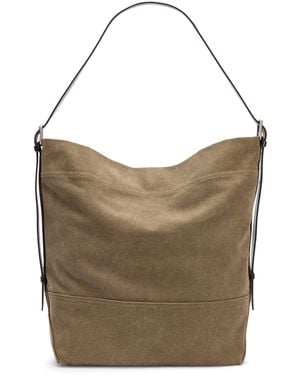 Lemaire Belted Cotton Tote Bag - Brown