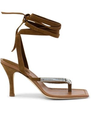 Christopher Esber Frida Flip Flop Pierced Heel - Brown