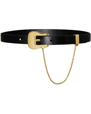 Johanna Ortiz Wild Grace Leather Belt - Black