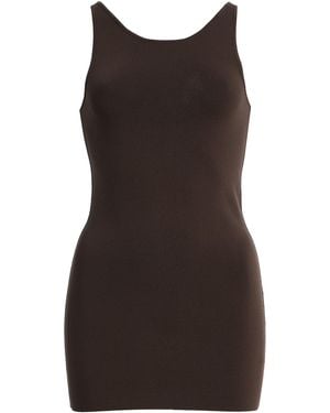 TOTEME Classic Compact Knit Tank Top - Brown