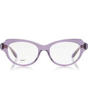 Loewe Cat-Eye Acetate Glasses - Purple