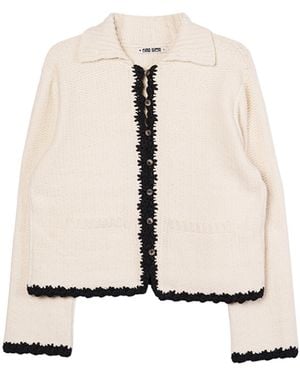 Ciao Lucia Reyla Knitted Jacket - Natural