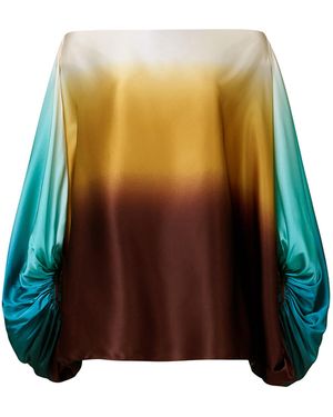 Silvia Tcherassi Bellagio Silk-Blend Blouse - Multicolour