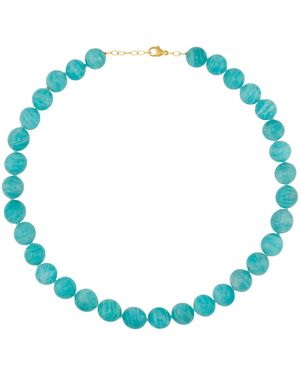 JIA JIA Amazonite Crystal Sphere Necklace - Blue