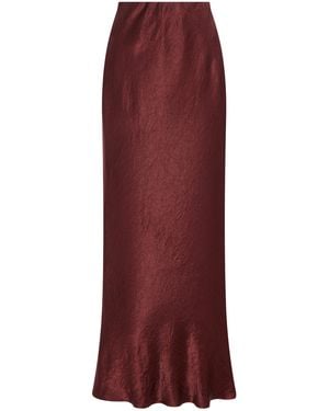 Third Form Satin Maxi Skirt - Red