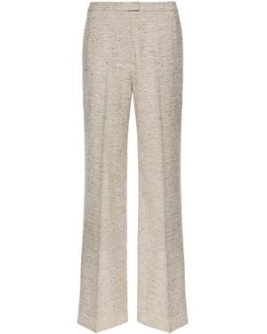 Magda Butrym Silk Blend Trousers - Natural