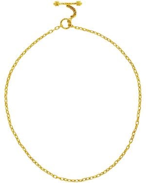 Elizabeth Locke Jewels 19k Yellow Gold Very Fine Gold Chain Necklace - 17" - Metallic