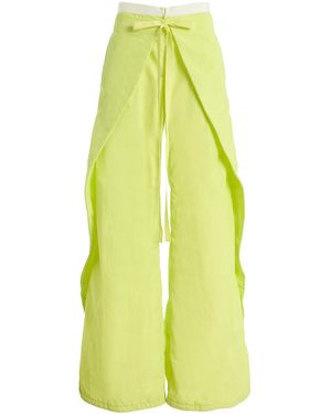 Zankov Marnie Wide-Leg Trousers - Yellow