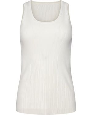 FFORME Camilla Ribbed Cotton Tank Top - White