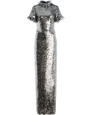 Brandon Maxwell The Bex Sequined Gown - White