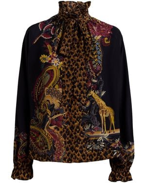 Etro Printed Blouse - Brown