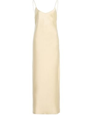Another Tomorrow Satin Gown - White