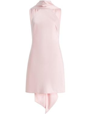 Significant Other Exclusive Lucile Satin Mini Halter Dress - Pink