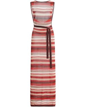 SIR. Exclusive Coastline Tie Maxi Dress - Red