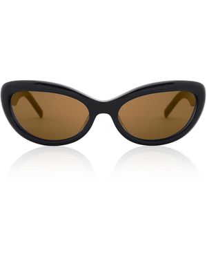 St. Agni 90S Square Sunglasses - Black