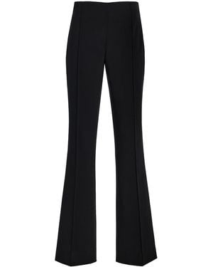 The Row Fabien Low-Rise Silk Flared Trousers - Black