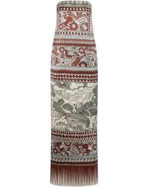 Heirlome Rodrigo Printed Silk Maxi Dress - Natural