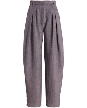 Franchise Vanessa Silk-Blend Trousers - Purple