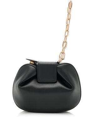 Gabriela Hearst Demi Soft Leather Clutch - Black