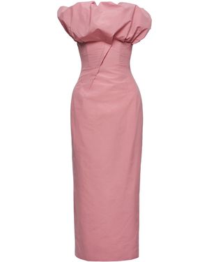Magda Butrym Strapless Puffed Cotton Gown - Pink