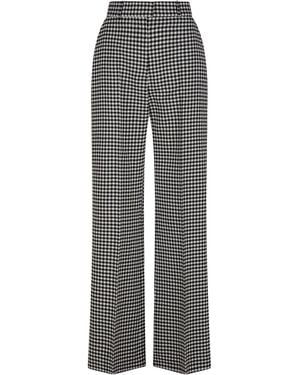 Martin Grant Virgin Wool Wide-Leg Trousers - Grey