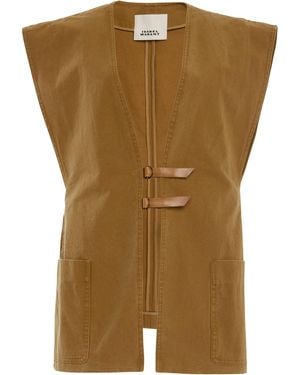 Isabel Marant Falila Cotton Top - Green
