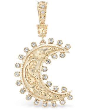 Marlo Laz Medium Southwestern 14K Diamond Charm - Metallic