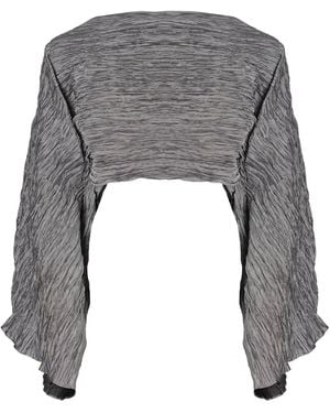 Maticevski Angelica Pleated Top - Grey