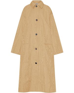 OSSOU Savanna Taffeta Coat - Natural