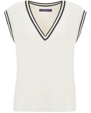 Ralph Lauren Cotton-Silk Jumper Vest - Multicolour