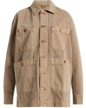 SLVRLAKE Denim Oversized Denim Worker Jacket - Natural