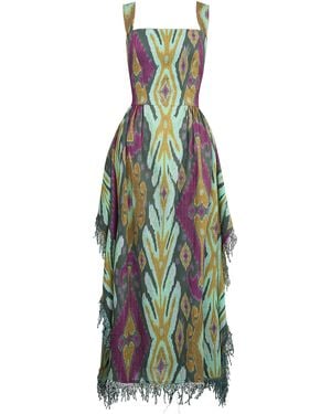 Lena Hoschek Medina Cotton Midi Dress - Green