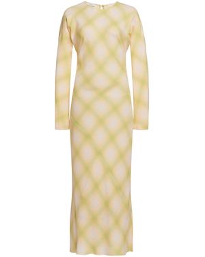 Dries Van Noten Davion Printed Midi Dress - Metallic