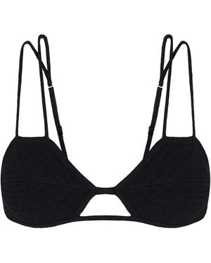 ViX X Bianca Brandolini Solid Esther Cutout Bikini Top - Black