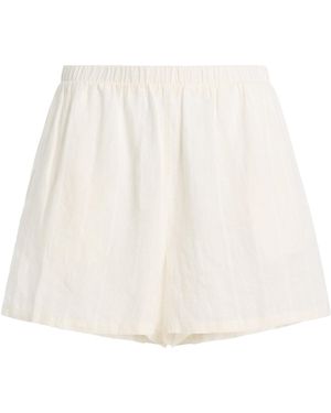 FAVORITE DAUGHTER The Off Duty Linen Mini Shorts - White