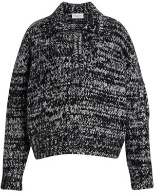 Brandon Maxwell The Posie Cashmere-Blend Jumper - Black