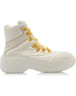 Bottega Veneta The Puddle Bomber Rubber Boot - White