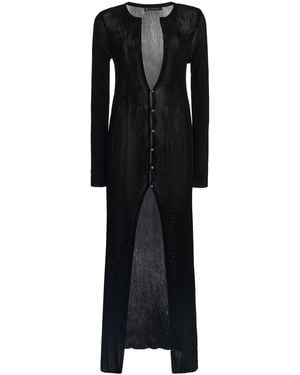 ViX X Rhw Rosie Long Knit Cardigan - Black