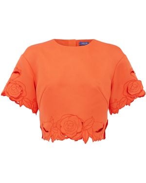 LEO LIN Indie Sleeve Top - Orange